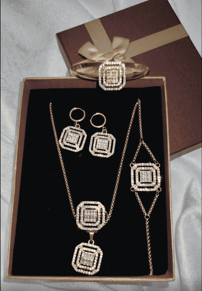 طقم "بارير Diamond الملكي" 5 قطع - Acier Inoxydable ✨